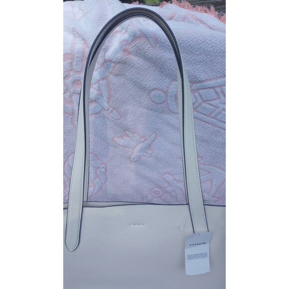 Coach CC050 Cameron Large Chalk Pebbled Tote Bag - Picture 5 of 11